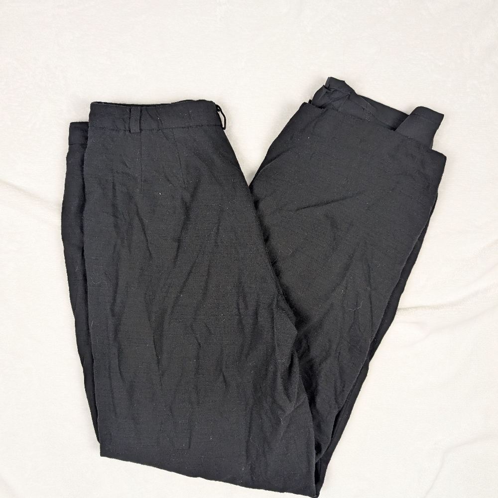 Talbots Italian Wool Classic Black Trousers